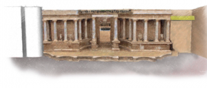old world stage set