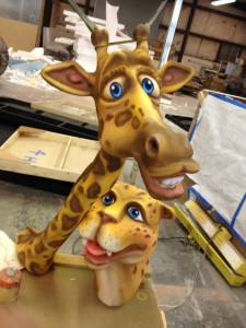 3d animal props for kids theme