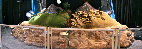 exhibits and scenic decoration 3d sculpture