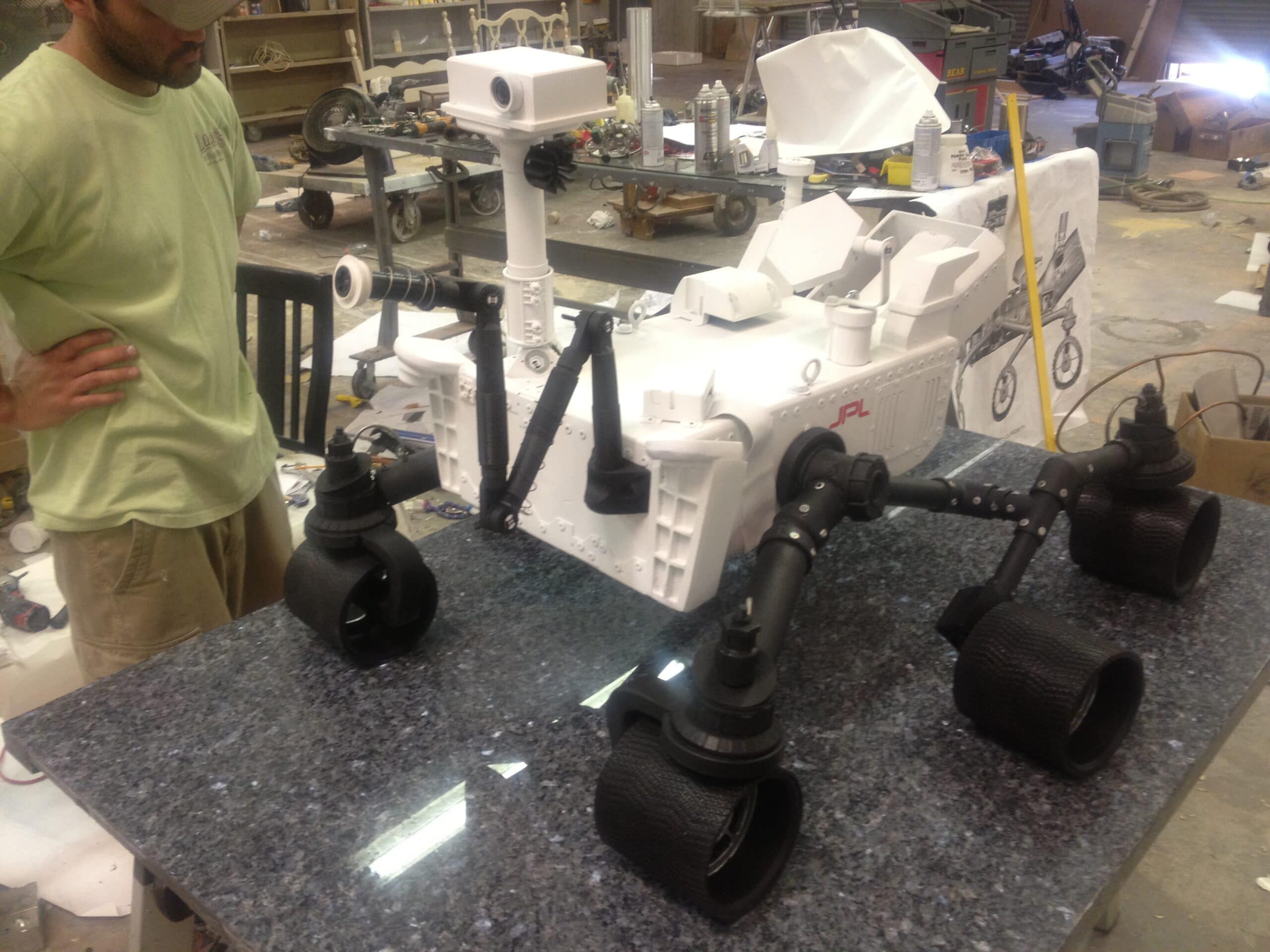 msl scaled model, NASA JPL Rover