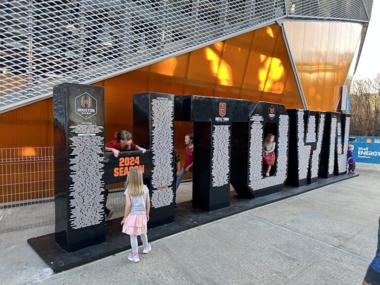 Houston Dynamo FC stadium sculpture