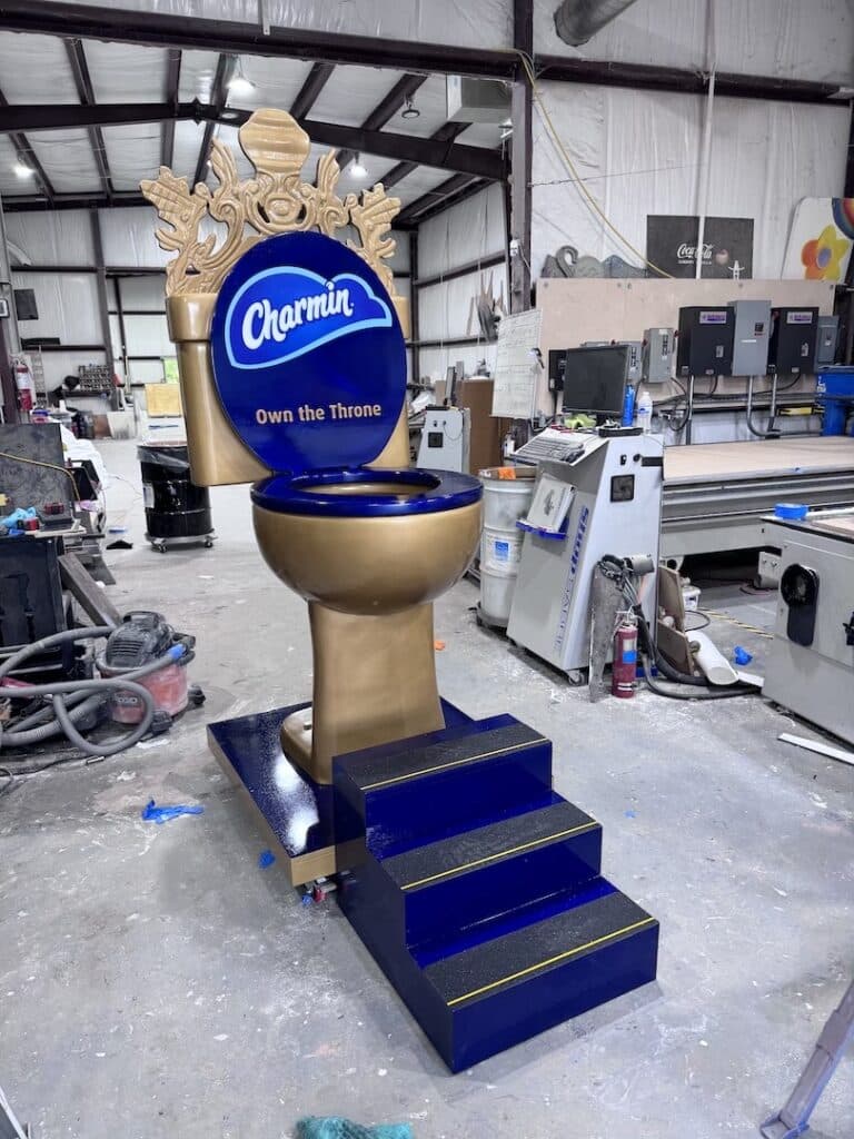 charmin gold toilet throne